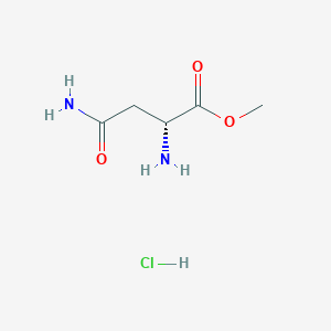 molecular formula C5H11ClN2O3 B1270853 D-天冬氨酸甲酯盐酸盐 CAS No. 1272755-18-6