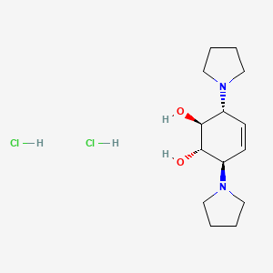 4-Cyclohexene-1,2-diol, 3,6-di-1-pyrrolidinyl-, dihydrochloride, (1-alpha,2-beta,3-alpha,6-beta)-