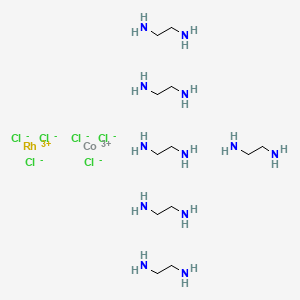 Tris(ethane-1,2-diamine-N,N')cobalt(3+) tris(ethane-1,2-diamine-N,N')rhodium hexachloride