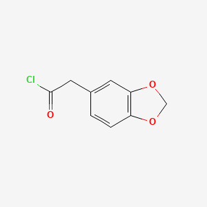 molecular formula C9H7ClO3 B1270855 苯并[1,3]二氧杂环-5-基-乙酰氯 CAS No. 6845-81-4