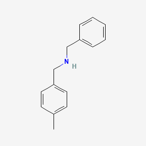 molecular formula C15H17N B1270858 Benzyl[(4-methylphenyl)methyl]amine CAS No. 55096-86-1