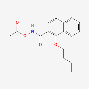 N-(Acetyloxy)-N-butoxy-2-naphthalenecarboxamide