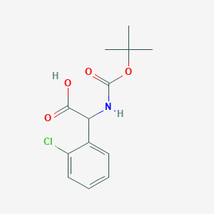 molecular formula C13H16ClNO4 B1270874 N-Boc-(2'-Chlorophenyl)glycine CAS No. 313490-25-4