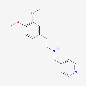 molecular formula C16H20N2O2 B1270878 2-(3,4-dimethoxyphenyl)-N-(pyridin-4-ylmethyl)ethanamine CAS No. 331970-88-8