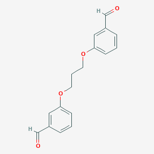 molecular formula C17H16O4 B127088 1,3-Bis(3-formylphenoxy)propane CAS No. 141032-56-6
