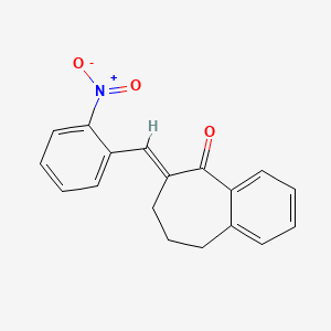 6-(2-(Hydroxy(oxido)amino)benzylidene)-6,7,8,9-tetrahydro-5H-benzo(a)cyclohepten-5-one