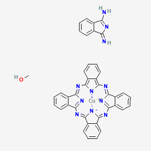 (1-Imino-1H-isoindol-3-amine-N2)(methanol)(29H,31H-phthalocyaninato(2-)-N29,N30,N31,N32)copper