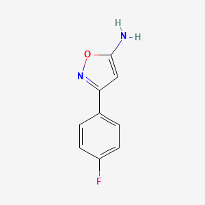 B1270891 3-(4-Fluorophenyl)isoxazol-5-amine CAS No. 81465-82-9