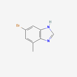 molecular formula C8H7BrN2 B1270902 6-Bromo-4-methyl-1H-benzo[d]imidazole CAS No. 255064-10-9
