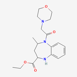 1H-1,5-Benzodiazepine-2-carboxylic acid, 2,3,4,5-tetrahydro-4-methyl-5-(4-morpholinylacetyl)-,ethyl ester