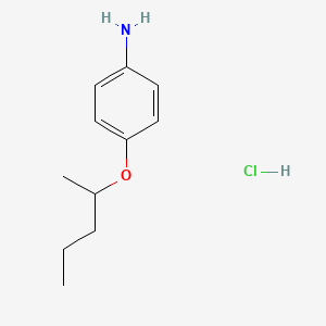 Benzenamine, 4-(1-methylbutoxy)-, hydrochloride