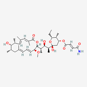 molecular formula C38H59NO10 B12709060 Hygrolidin amide CAS No. 90965-59-6