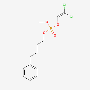 molecular formula C13H17Cl2O4P B12709190 2,2-Dichloroethenyl methyl 4-phenylbutyl phosphate CAS No. 30087-07-1