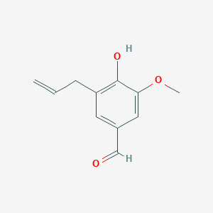 molecular formula C11H12O3 B1270941 3-烯丙基-4-羟基-5-甲氧基苯甲醛 CAS No. 20240-58-8