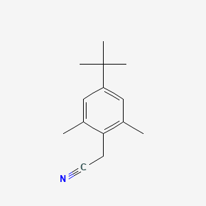 molecular formula C14H19N B1270951 2-(4-Tert-butyl-2,6-dimethylphenyl)acetonitrile CAS No. 84803-57-6