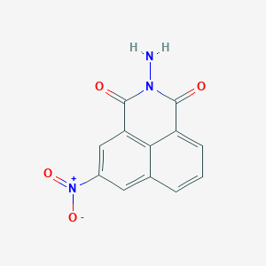 molecular formula C12H7N3O4 B1270953 2-氨基-5-硝基苯并[de]异喹啉-1,3-二酮 CAS No. 62578-85-2