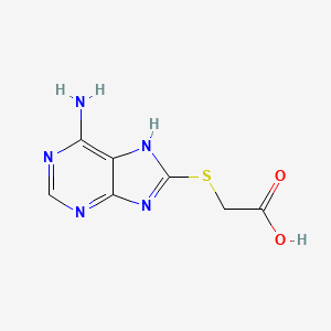 [(6-amino-9H-purin-8-yl)sulfanyl]acetic acid