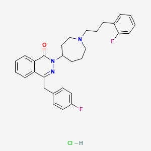 1(2H)-Phthalazinone, 4-((4-fluorophenyl)methyl)-2-(1-(3-(2-fluorophenyl)propyl)hexahydro-1H-azepin-4-yl)-, monohydrochloride