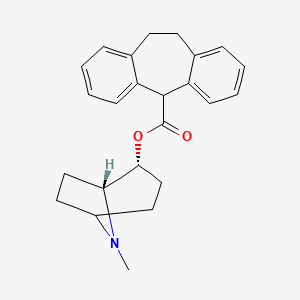 1-alpha-H,5-alpha-H-Tropan-2-beta-ol, 10,11-dihydro-5H-dibenzo(a,d)cycloheptene-5-carboxylate (ester), (-)-