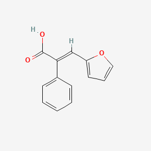 molecular formula C13H10O3 B1270962 (2E)-3-(2-Furyl)-2-phenylacrylic acid CAS No. 4484-53-1