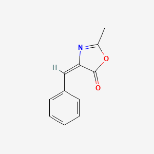 B1270965 2-Methyl-4-(phenylmethylene)oxazol-5(4H)-one CAS No. 881-90-3