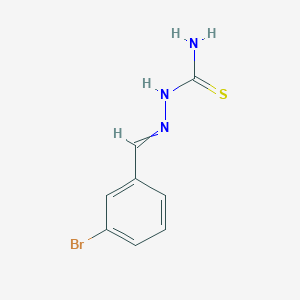 molecular formula C8H8BrN3S B1270970 Hydrazinecarbothioamide, 2-[(3-bromophenyl)methylene]- CAS No. 7420-35-1