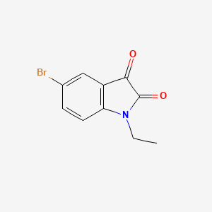 molecular formula C10H8BrNO2 B1270973 5-溴-1-乙基-1H-吲哚-2,3-二酮 CAS No. 69736-76-1