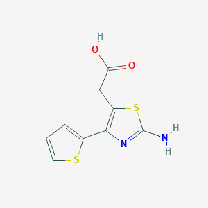 (2-Amino-4-thiophen-2-yl-thiazol-5-yl)-acetic acid