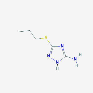 molecular formula C5H10N4S B1270979 3-(propylthio)-1H-1,2,4-triazol-5-amine CAS No. 51493-17-5