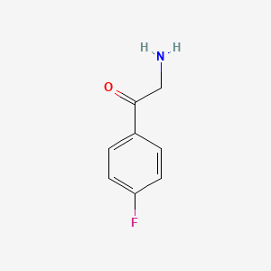 molecular formula C8H8FNO B1270984 2-Amino-1-(4-fluorophenyl)ethanone CAS No. 369-43-7