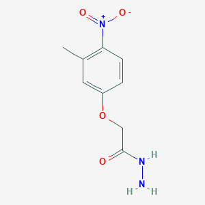 molecular formula C9H11N3O4 B1271029 2-(3-Methyl-4-nitrophenoxy)acetohydrazide CAS No. 588679-98-5