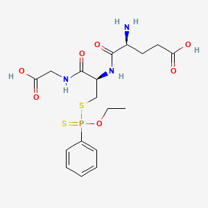 Glycine, N-(S-(ethoxyphenylphosphinothioyl)N-L-gamma-glutamyl-L-cysteinyl)-