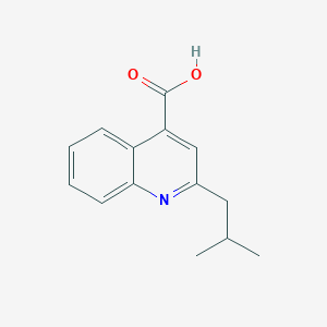 molecular formula C14H15NO2 B1271031 2-异丁基喹啉-4-羧酸 CAS No. 24260-31-9