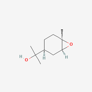 molecular formula C10H18O2 B12710317 (1alpha,3beta,6alpha)-alpha,alpha,6-Trimethyl-7-oxabicyclo(4.1.0)heptane-3-methanol CAS No. 54145-81-2