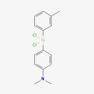 Tellurium, dichloro(p-(dimethylamino)phenyl)-m-tolyl-