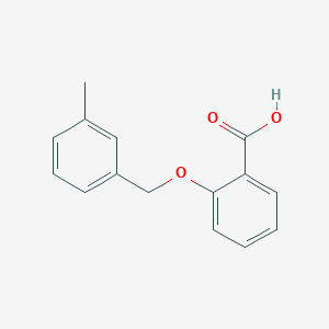 molecular formula C15H14O3 B1271034 2-[(3-Methylbenzyl)oxy]benzoic acid CAS No. 744242-83-9
