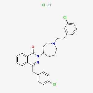 1(2H)-Phthalazinone, 2-(1-(2-(3-chlorophenyl)ethyl)hexahydro-1H-azepin-4-yl)-4-((4-chlorophenyl)methyl)-, monohydrochloride