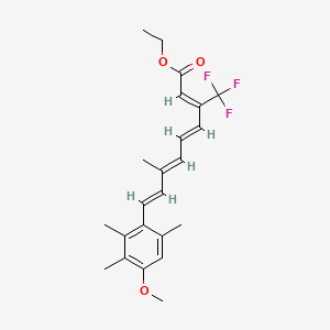 9-(4-Methoxy-2,3,6-trimethylphenyl)-7-methyl-3-(trifluoromethyl)-2,4,6,8-nonatetraenoic acid, ethyl ester