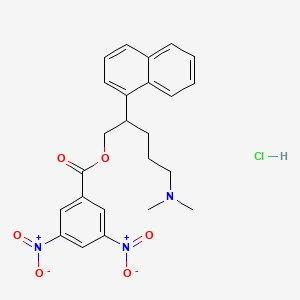 1-Naphthaleneethanol, beta-(3-(dimethylamino)propyl)-, 3,5-dinitrobenzoate (ester), monohydrochloride