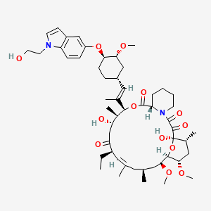 molecular formula C53H78N2O13 B12710402 Indolyl-ascomycin 