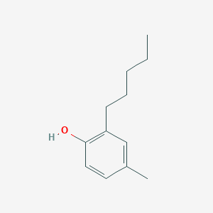 molecular formula C12H18O B12710405 4-Methyl-2-pentylphenol CAS No. 876473-73-3