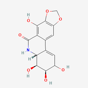 (1,3)Dioxolo(4,5-j)phenanthridin-6(2H)-one, 3,4,4a,5-tetrahydro-2,3,4,7-tetrahydroxy-, (3R,4S,4aR)-