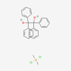 Dichloro(dimethyl)silane;1,1,2,2-tetraphenylethane-1,2-diol