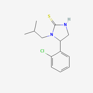 5-(2-Chlorophenyl)-1-(2-methylpropyl)-2-imidazolidinethione