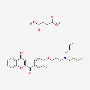 molecular formula C33H43NO8 B12710497 Einecs 283-379-7 CAS No. 84604-94-4