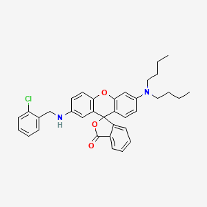 2'-(2-Chlorobenzylamino)-6'-(dibutylamino)spiro(isobenzofuran-1(3H)-9'(9H)-xanthene)-3-one