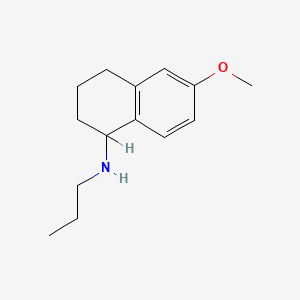 molecular formula C14H21NO B12710572 1,2,3,4-Tetrahydro-6-methoxy-N-propyl-1-naphthalenamine CAS No. 52373-07-6