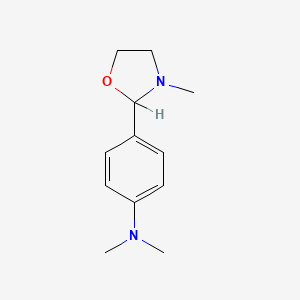 2-(p-(Dimethylamino)phenyl)-3-methyloxazolidine