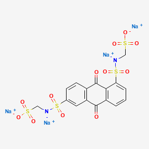 Tetrasodium ((9,10-dihydro-9,10-dioxoanthracene-1,6-diyl)bis(sulphonylimino))bismethanesulphonate