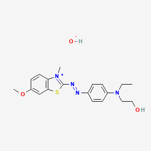 2-((4-(Ethyl(2-hydroxyethyl)amino)phenyl)azo)-6-methoxy-3-methylbenzothiazolium hydroxide